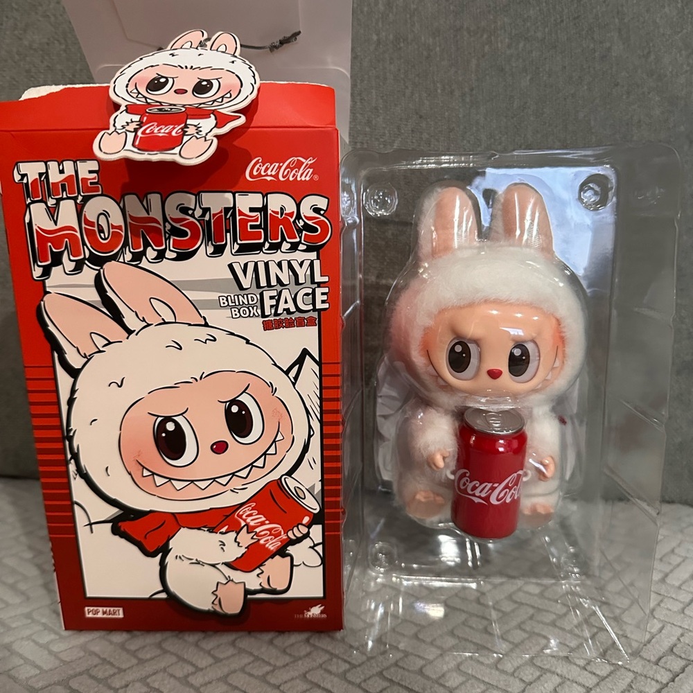 POP MART Coca-Cola Monsters Vinyl Face plush labubu
